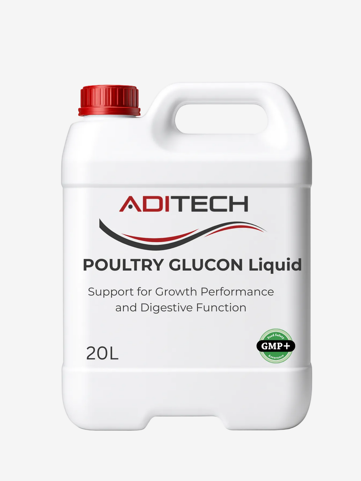 ADITECH POULTRY GLUCON Liquid – liquid poultry feed additive supporting growth performance and digestive function, 20L
