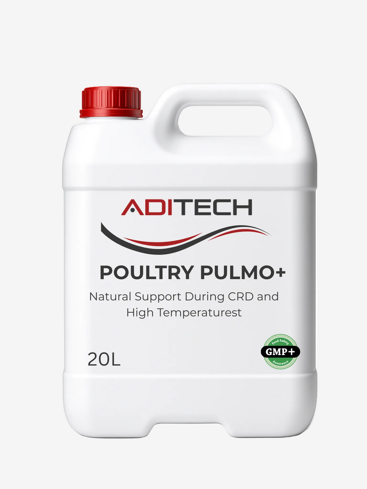 ADITECH POULTRY PULMO+ liquid complementary feed for poultry with star anise, eucalyptus and peppermint oils, supporting breathing during CRD and high temperatures, 5 kg